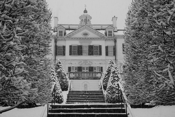 The grounds of The Mount, Edith Wharton’s historic home in Lenox, will be transformed by NightWood, a holiday season light and sound show that opens Nov. 19 and runs through Jan. 3. Courtesy photo