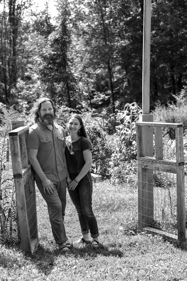 Joe and Stephinie Miner started Sweetbrier Farms several years ago in Salem, N.Y., and now grow a variety of herbs they use in their handcrafted line of tinctures, salves and other personal-care products.They produce a line of soaps, and Joe carves wooden spoons. Joan K. Lentini photo.